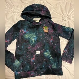 Kids Abercrombie baby Yoda hoodie sweatshirt